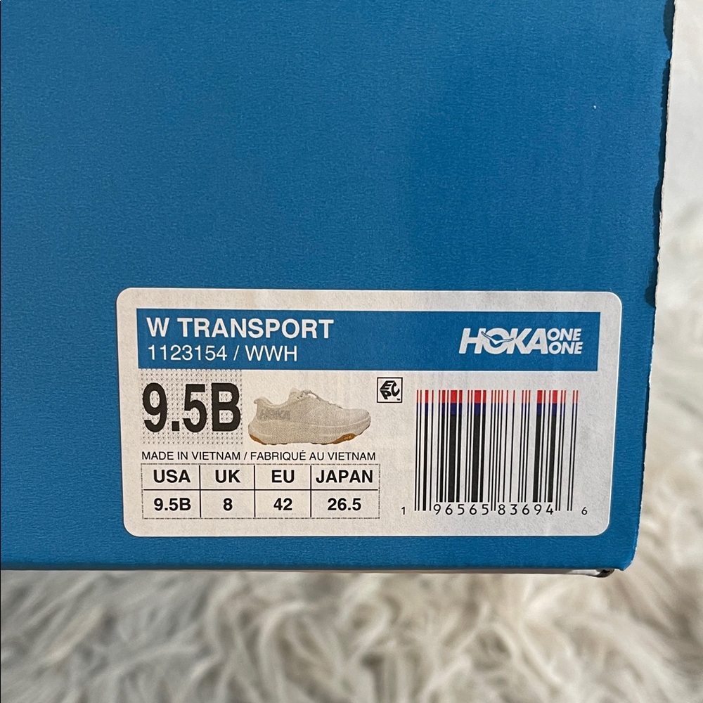 HOKA Women's Transport White Athletic Walking Shoes Sneakers Size 9.5 B NEW - Picture 14 of 16